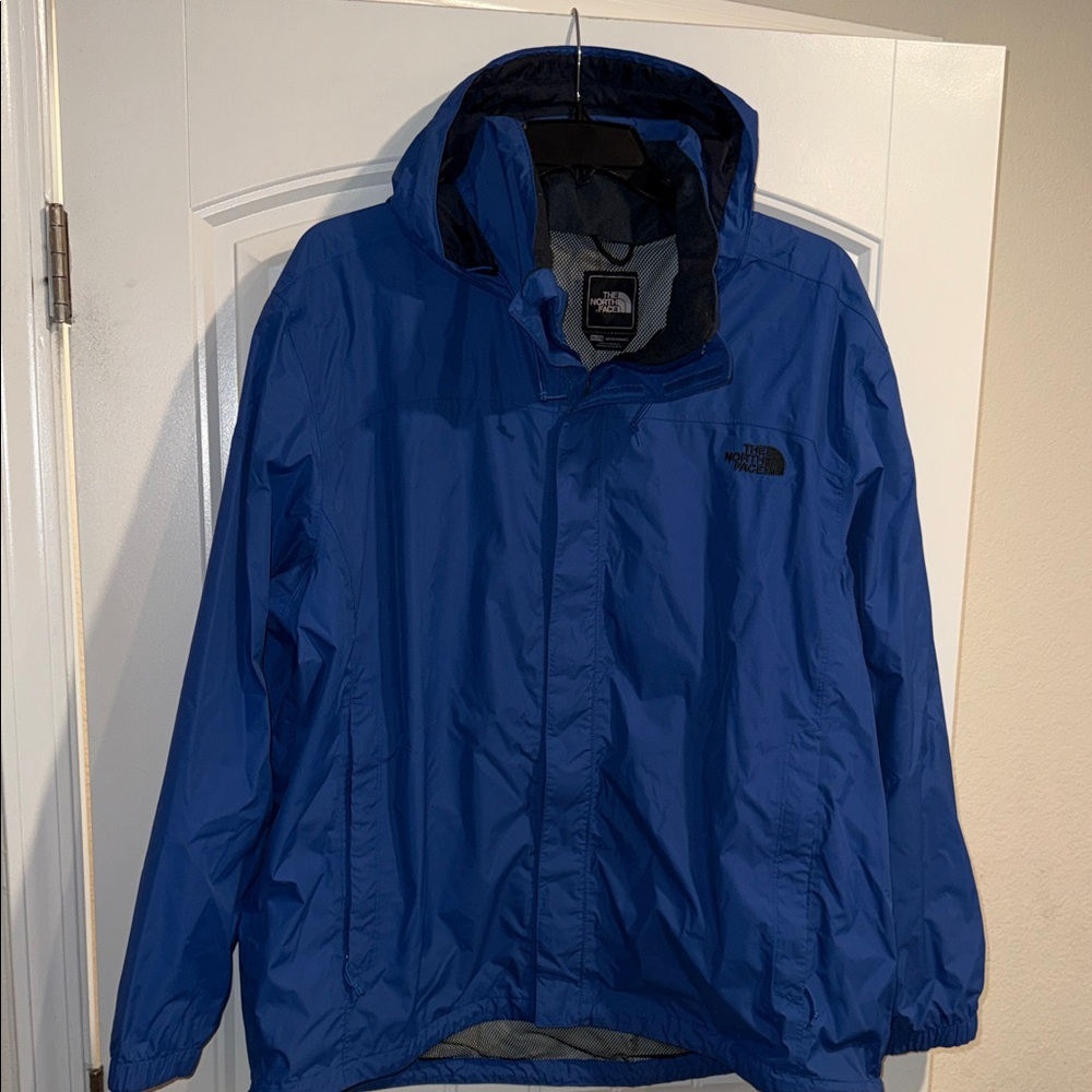 The North Face Men's Vibrant Blue Rain Jacket